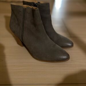 Franco Sarto Dark Brown/Gray Ankle Booties